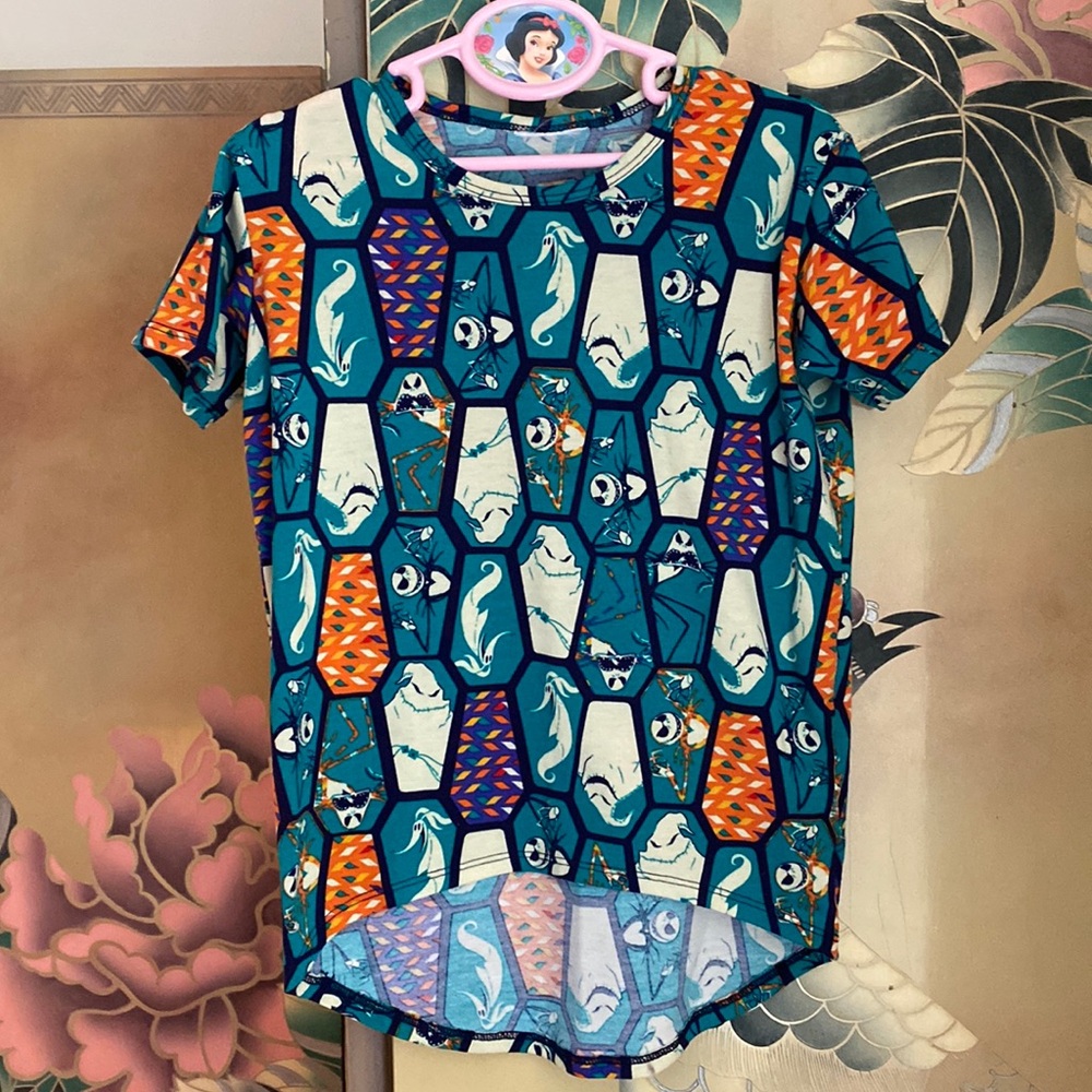 Bamboo stretchy Nightmare before Christmas small shop homemade top tshirt 4-5